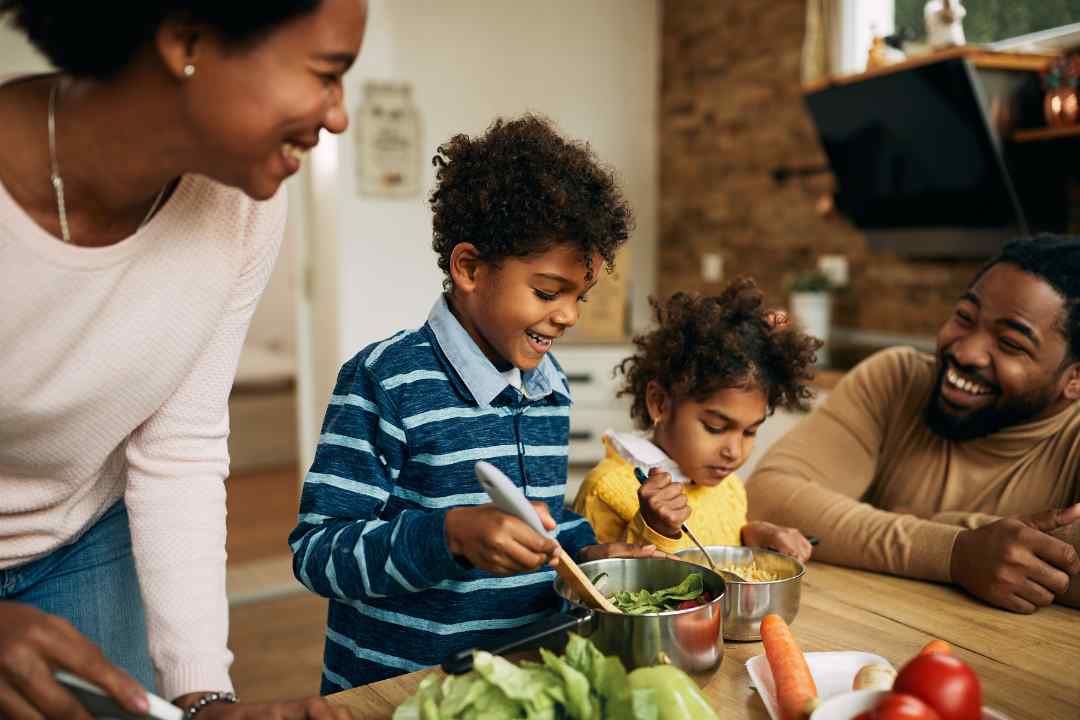 5 Top Reasons to Choose Viridian: Family enjoying healthy meals, powered by Viridian's pure and ethical supplements.