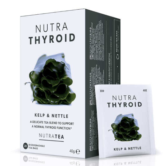 NutraTea NutraThyroid Kelp & Nettle – A delicate herbal tea blend designed to support healthy thyroid function, 20 biodegradable bags.